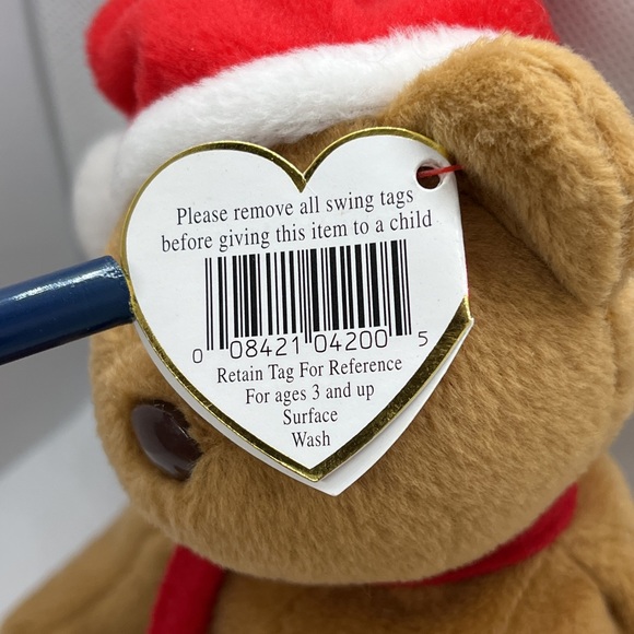 1997 Christmas Teddy Beanie Baby —RARE & UNIQUE ERRORS - Picture 10 of 10